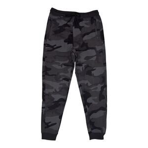 CSG Black Camouflage Drawstring Jogger Sweat Pants Mens Size Large